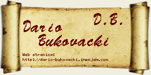 Dario Bukovački vizit kartica
